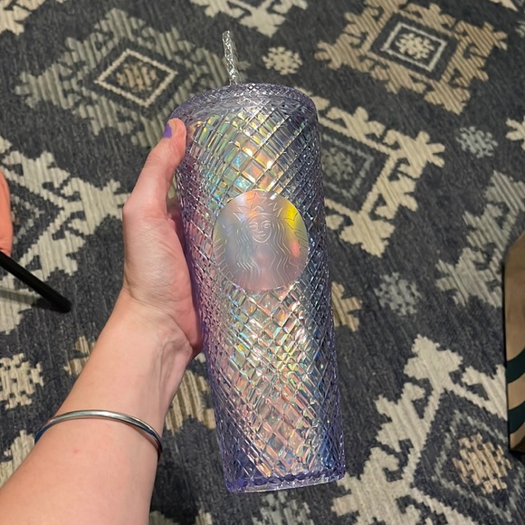 RARE Starbucks Iridescent Unicorn Jeweled Tumbler Winter 2022 HTF - Picture 2 of 4